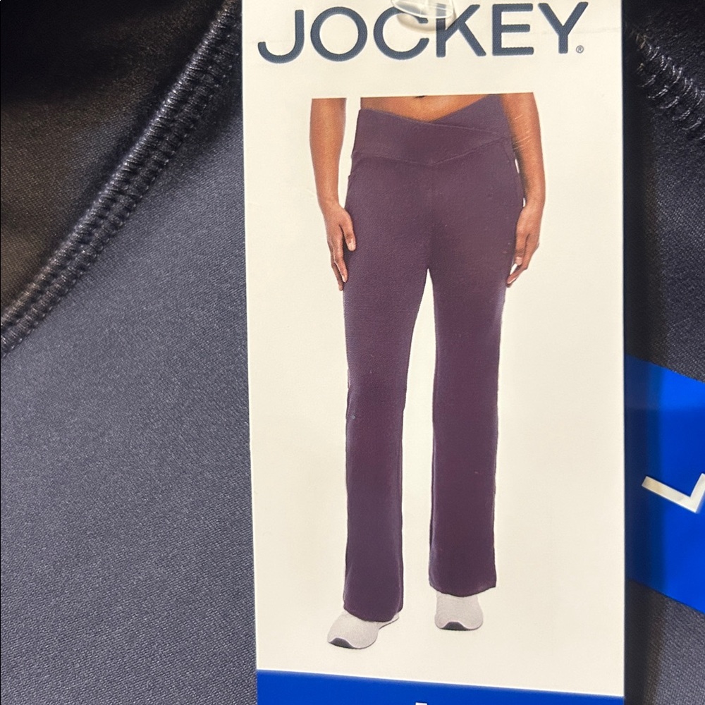 NWT Jockey Crosswaist Yoga Pants Plum Color size L